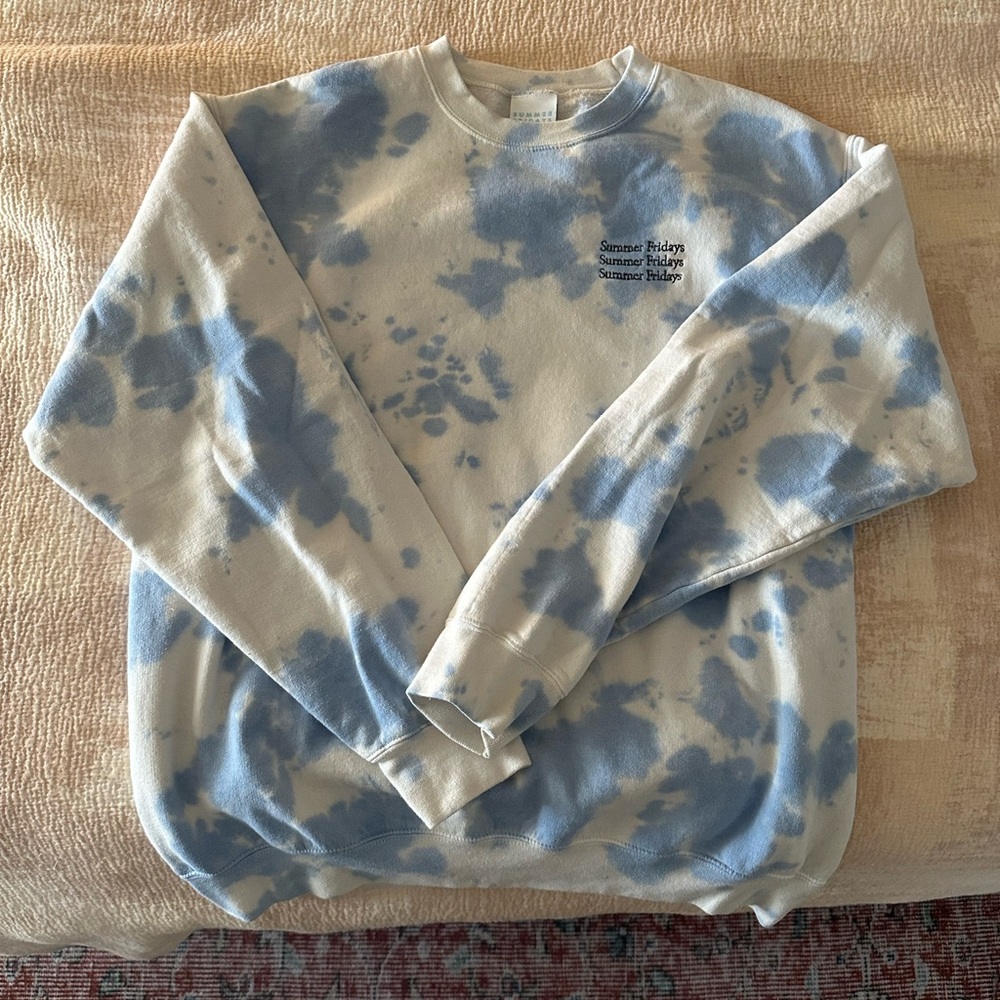 Summer Fridays tie dye sweatshirt